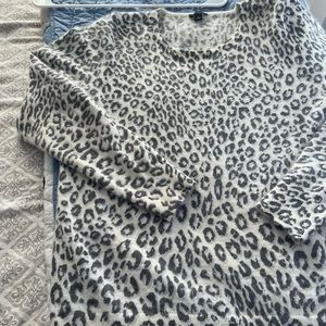 Ann Taylor leopard print, wool blend Ann Taylor Sweater